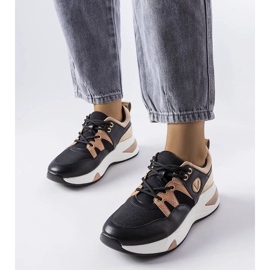 D/GMR Crne i zlatne tenisice Vinceza crna