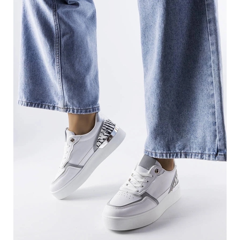 D/GMR Bijele tenisice na platformi Tooele bijela