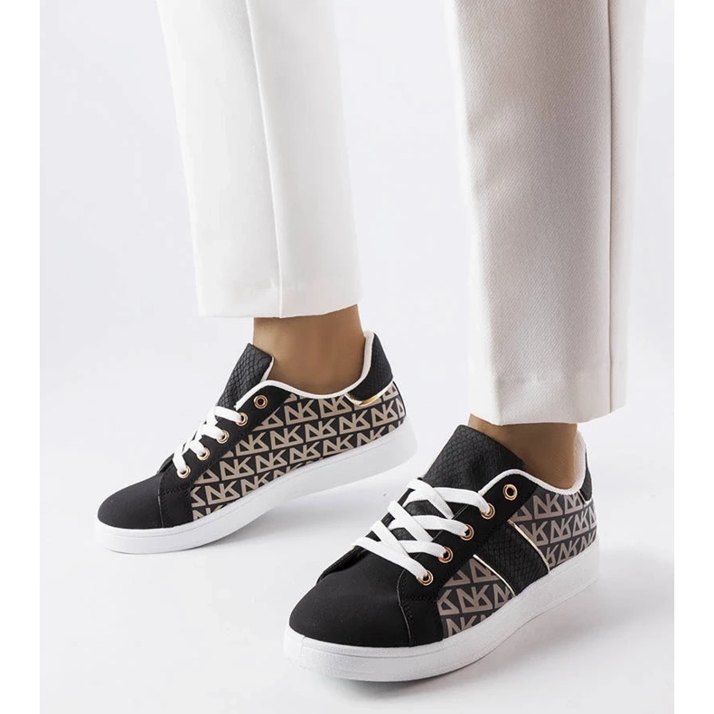 D/GMR Crne tenisice ukrašene monogramom Bolduc crno