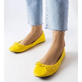 D/GMR Žute balerinke ukrašene Vaillancour mašnom žuta boja