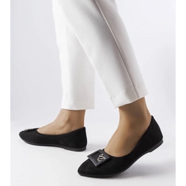 D/GMR Crne balerinke ukrašene kamenčićima iz Fleminga crno