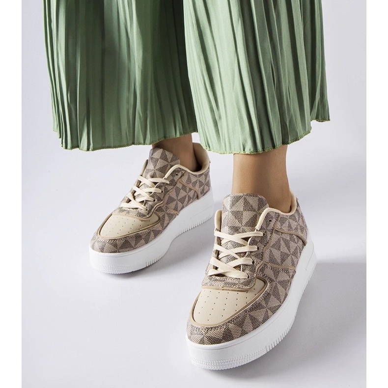 D/GMR Bež tenisice ukrašene monogramom Sands