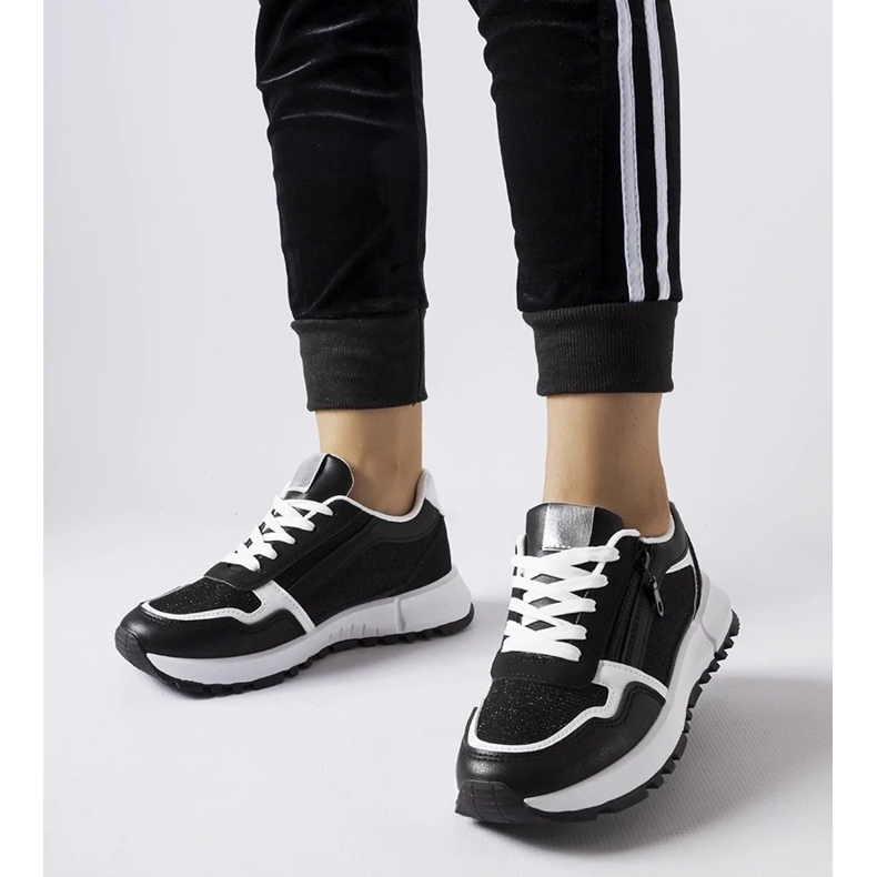 D/GMR Crne ukrasne Camuzzoni tenisice crno