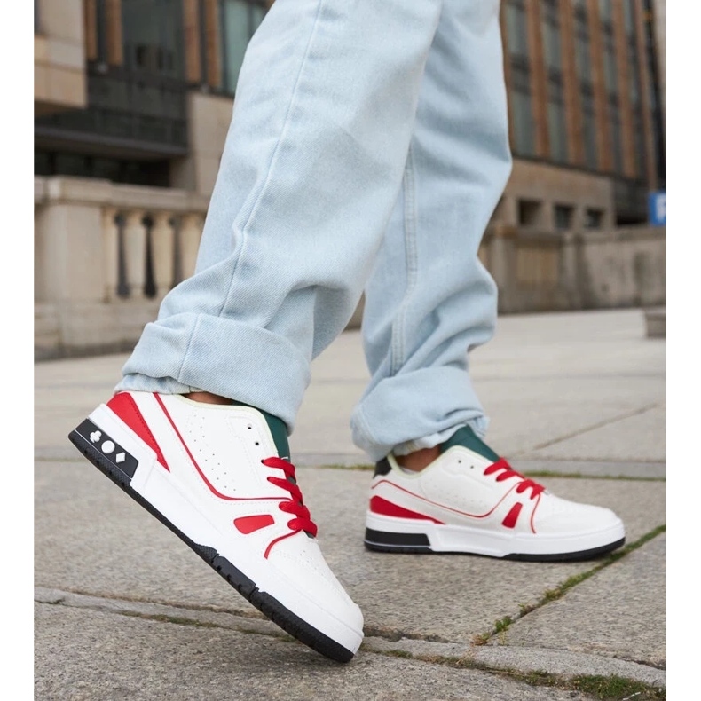 D/GMR Archiejeve bijele i crvene cipele sa zelenim jezikom bijela