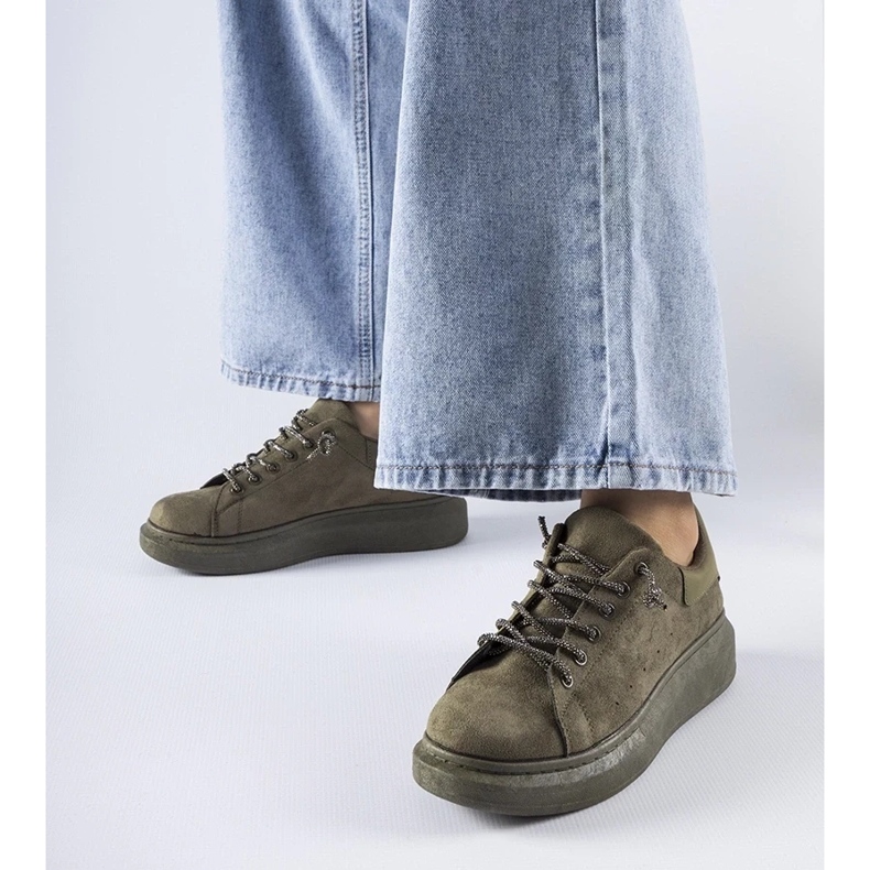 D/GMR Zelene tenisice na Cipriano platformi zelena