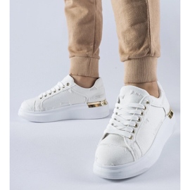 D/GMR Bijele tenisice na platformi Osson bijela