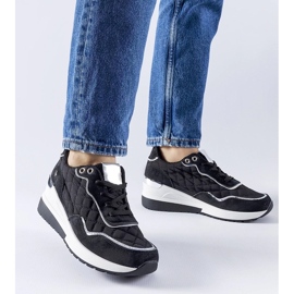 D/GMR Crne Pisignano tenisice na wedge crna