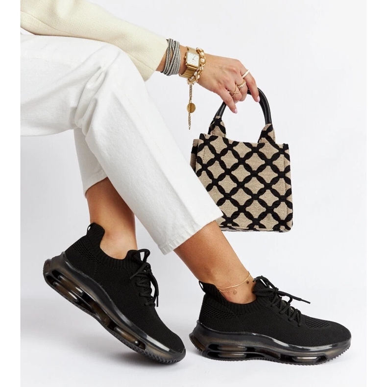 D/GMR Crne platform tenisice Goe JJ2N4080 crno