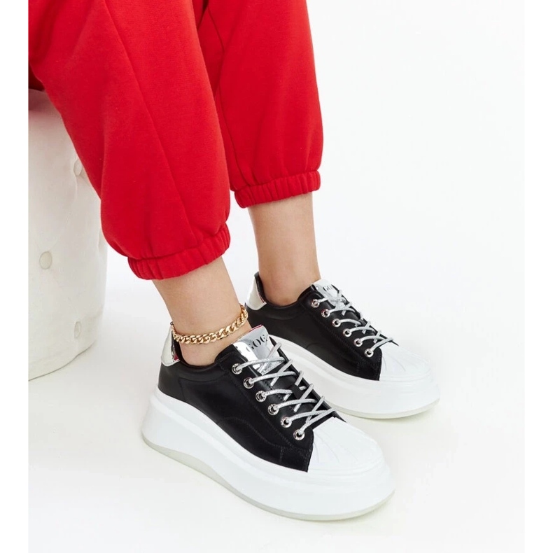 D/GMR Crne platform tenisice Goe NN2N4034 crno