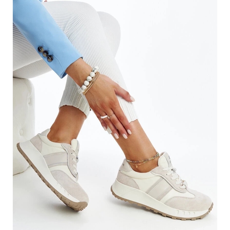 Sive kožne tenisice Nahas siva