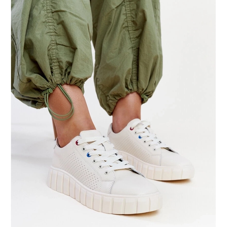 Bež kožne tenisice iz Zvonke