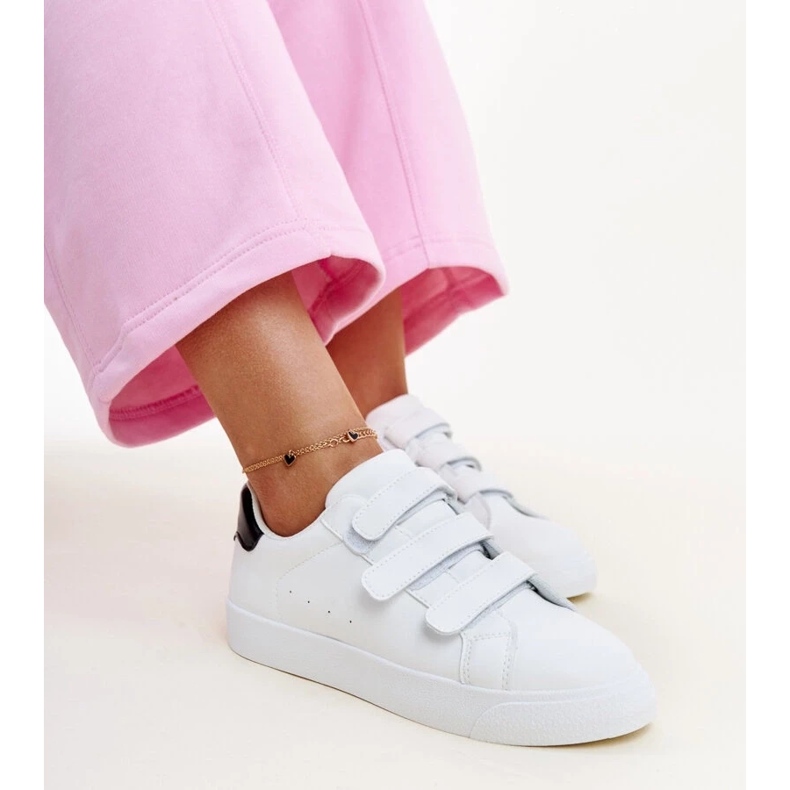 Bijelo-crne Samala tenisice na čičak bijela