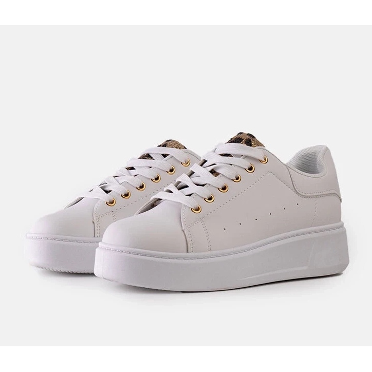 D/CEO Bijele tenisice s upečatljivim Asmait ukrasom bijela