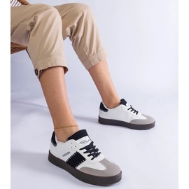 D/CEO Bijele platform tenisice s Puente šavovima bijela