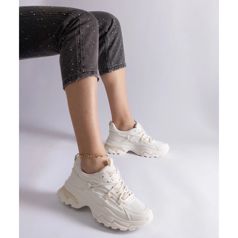 D/CEO Bež sportske tenisice s masivnim potplatom Roxana