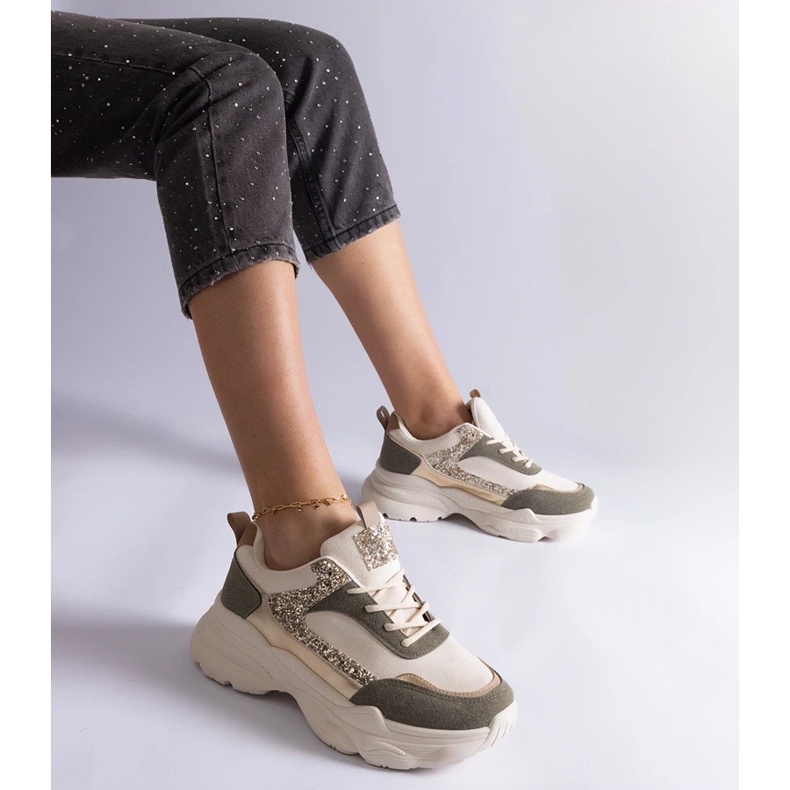 D/CEO Zelene tenisice sa svjetlucavim Clorinda umetcima zelena