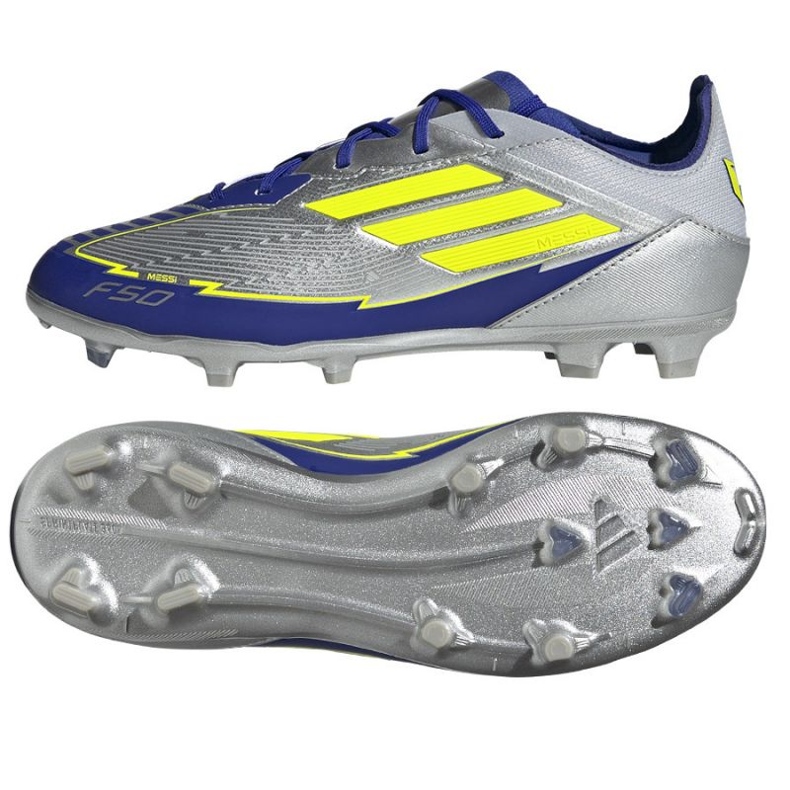 Adidas f50 elite messi fg ih0921 srebrno plave cipele srebro