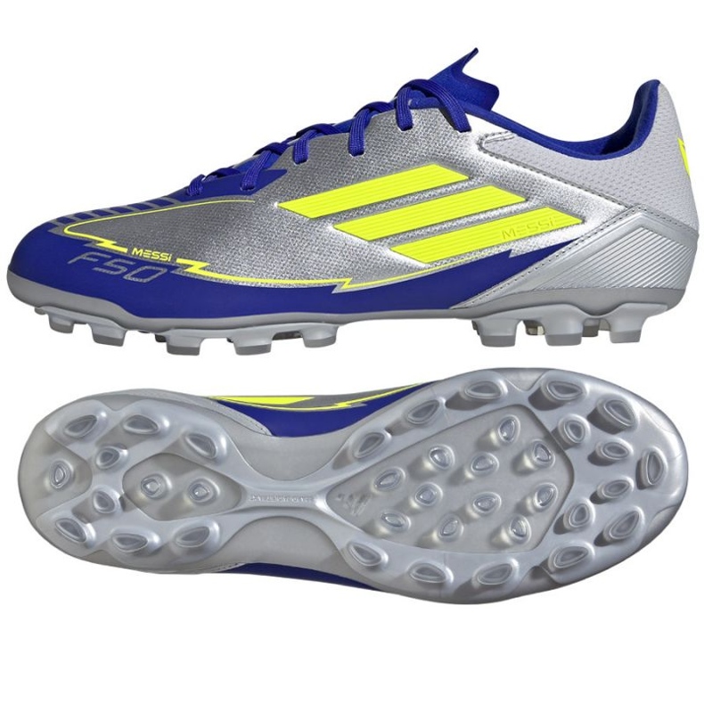 Adidas F50 League Messi 2G/3G AG JR8057 Silver-plave cipele srebro