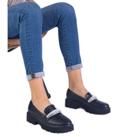 Crne ženske nativnice ukrašene cirkonima crna