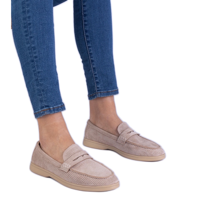 Smeđi klasični otvori za otvorene radnike iz Ekozamsz smeđa