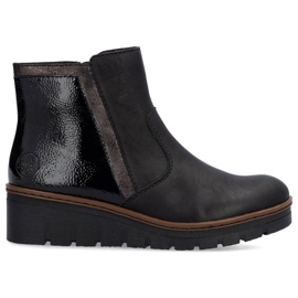 Rieker Ženske rive x9150-00 crne čizme crna