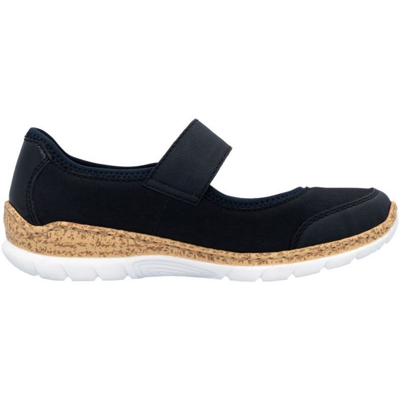 Rieker N42B0-14 Velcro Shoes Navy Blue plava