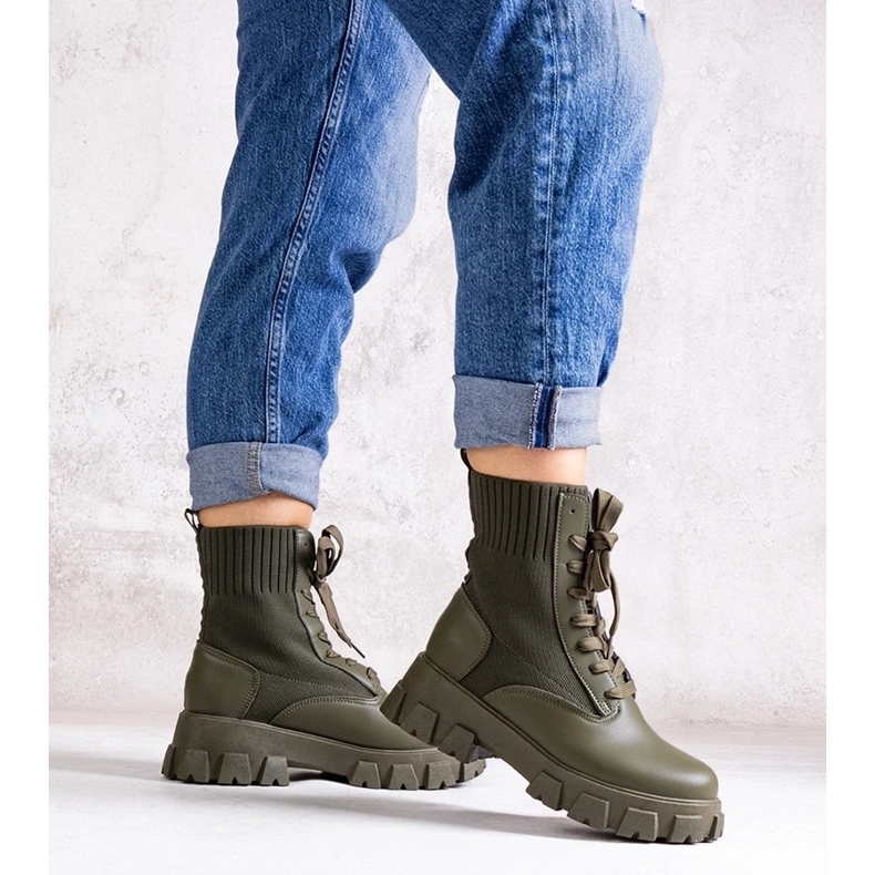 D/CEO Zelene čizme s fleksibilnim gornjištem iz Zogbe zelena