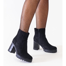 D/CEO Crne gležnjače na masivnu visoku petu, eko antilop Dunyana crno