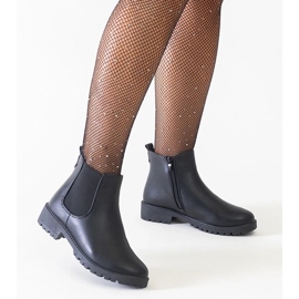 D/CEO Crne klasične ležerne gležnjače od Salara eko kože crna