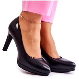 Sergio Leone Ženske klasične pumpe na platformi crno