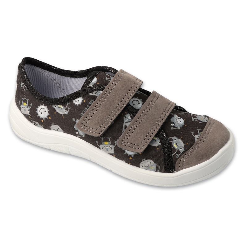 Dječje papuče Befado za čičak 772X019 Crno -sivo