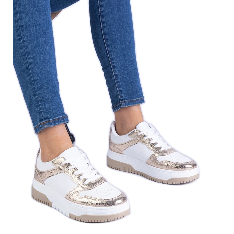 Zlatne tenisice na gustom potplatu zlatna