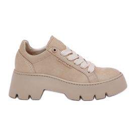 Tenisice sportske cipele na chebello platformi 4632 zlato zlatni