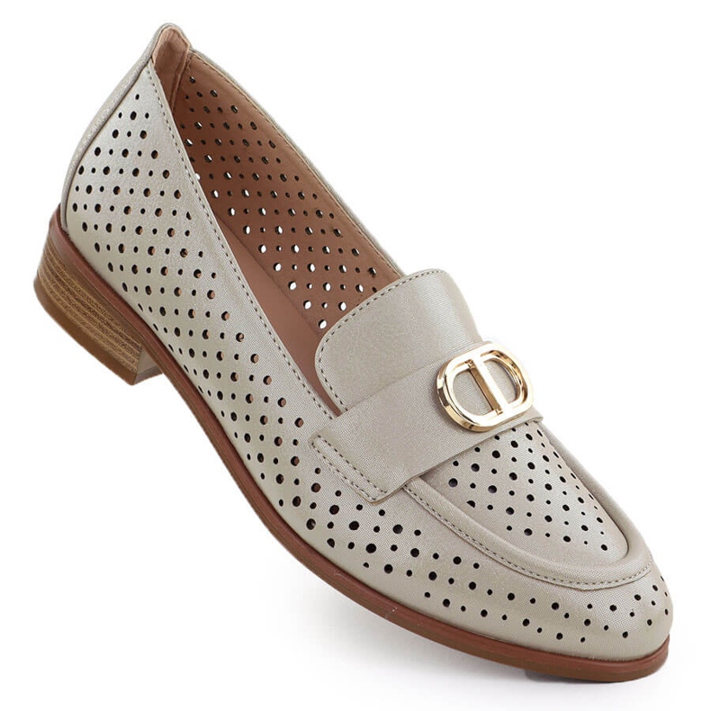 Ženske cipele Openwork Zlatni loafers Vinceza 58516 zlatna