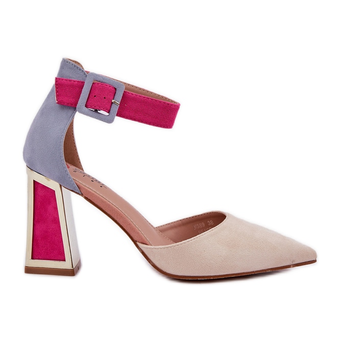 Sandale na stupu s šiljastim nožnim prstima lagane prosjaci bež