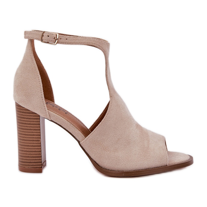 Sandale na svjetlu stupa Eco Suede Bež