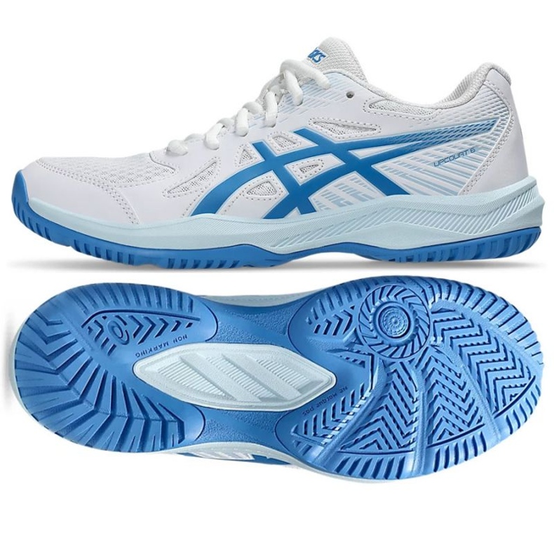 Asics Upcurt 6 1072A107 101 Odbojkaške cipele bijela