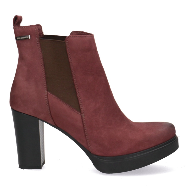 Polbut Ženske kožne potpetice Pollonus Burgundija 5-0871-011 crvena