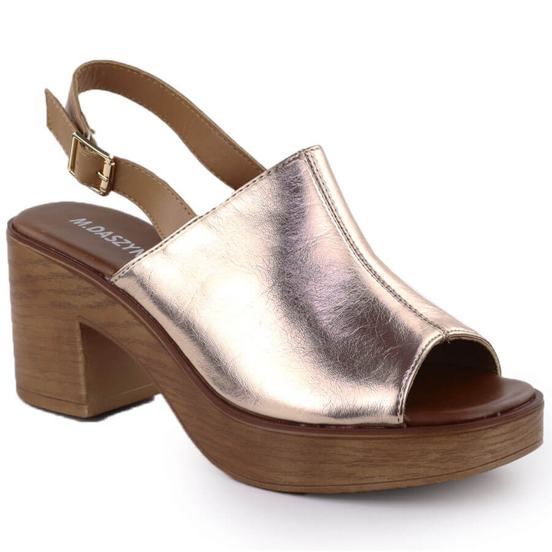 Ženske sandale na Golden Postu M. Daszyński MR23126-7 zlatna