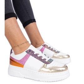 Višebojne ženske tenisice na gustom potplatu višebojan