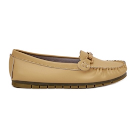 S.Barski Ravne kožne looferi s ukrasom S. Barski LR51-547 žuti žuta boja