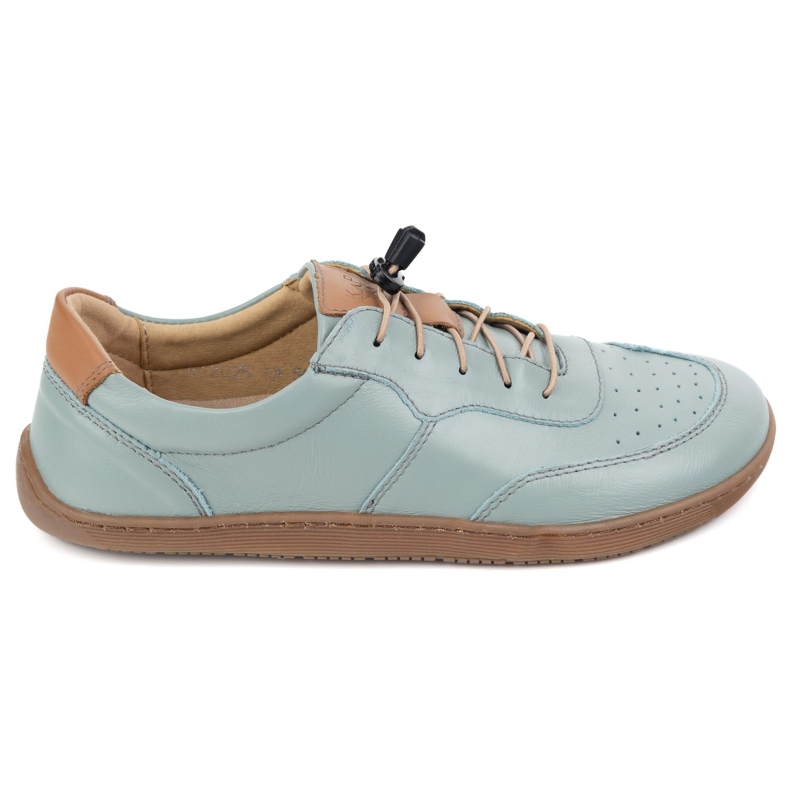 Kampol Bosonoge minimalističke kožne cipele 500/24 ​​pistacije zelena