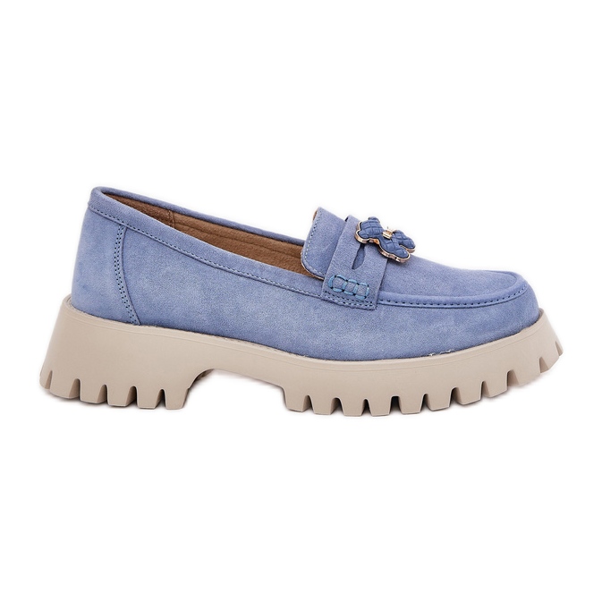 Ženski antilop Moccasins s igle Bear Vinceza 79533 Blue plava