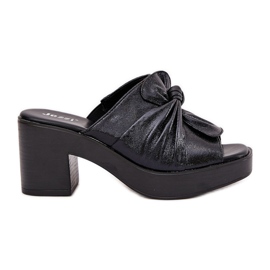 Jezzi Ženski klip na ekološkom pošti na crnoj boji crna