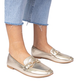 Zlatne elegantne natikače s cirkonima zlatni