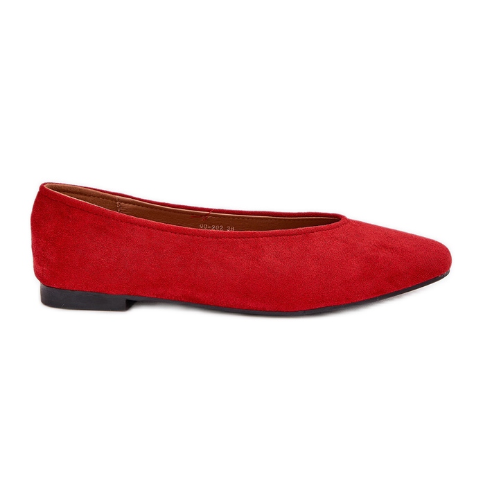 Klasične balerine s Eco Suede Red crvena