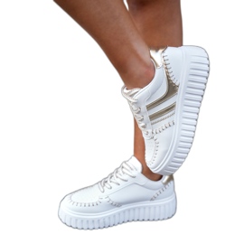 Ženske tenisice na zlatnoj platformi zlatni