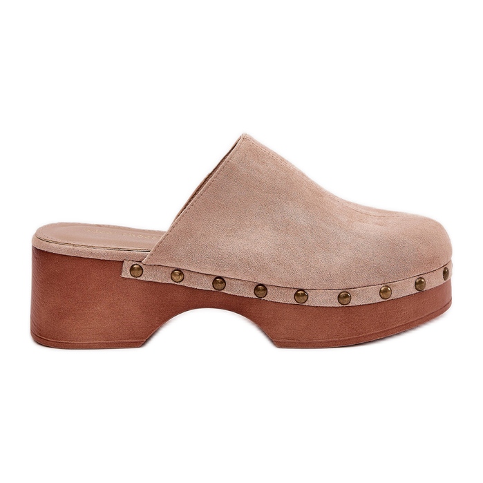 Ženske začepljenja s ekološkim suknima bež