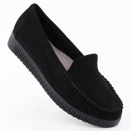 Moccasins Openwork Wors Black Potocki 25-11316 crna