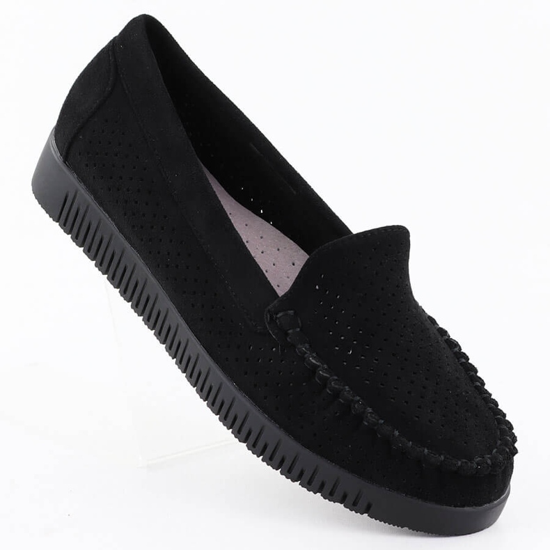 Moccasins Openwork Wors Black Potocki 25-11316 crno
